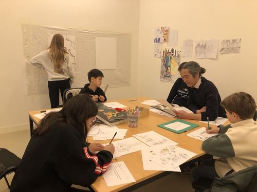 Cours de dessin enfants avec Lan Nguyên